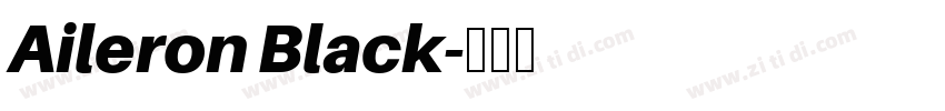 Aileron Black字体转换